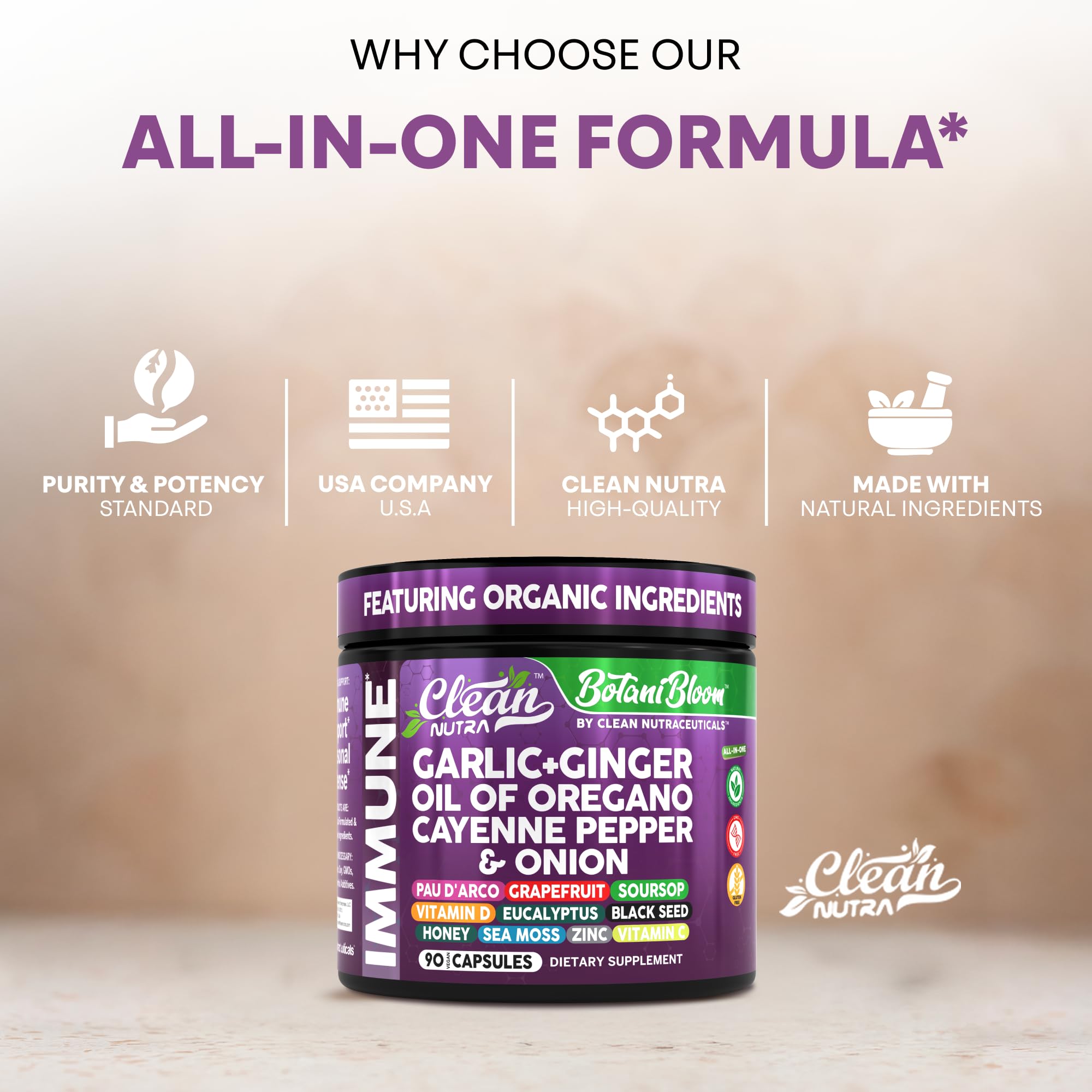 Clean Nutraceuticals black pepper capsule for bioavailability support.