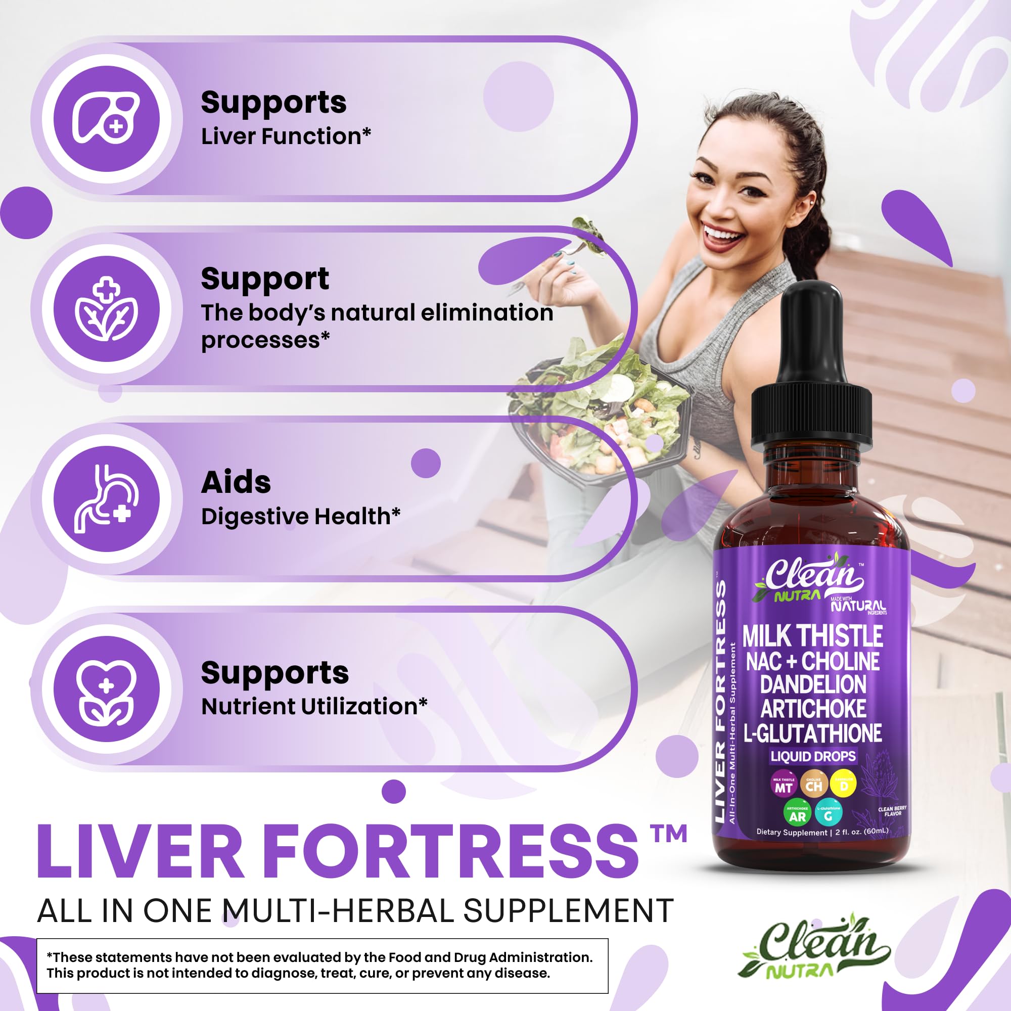 Clean Nutraceuticals Chanca Piedra liquid showing herbal blend