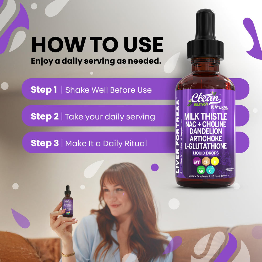 Clean Nutraceuticals L-Glutathione liquid dropper for antioxidant support