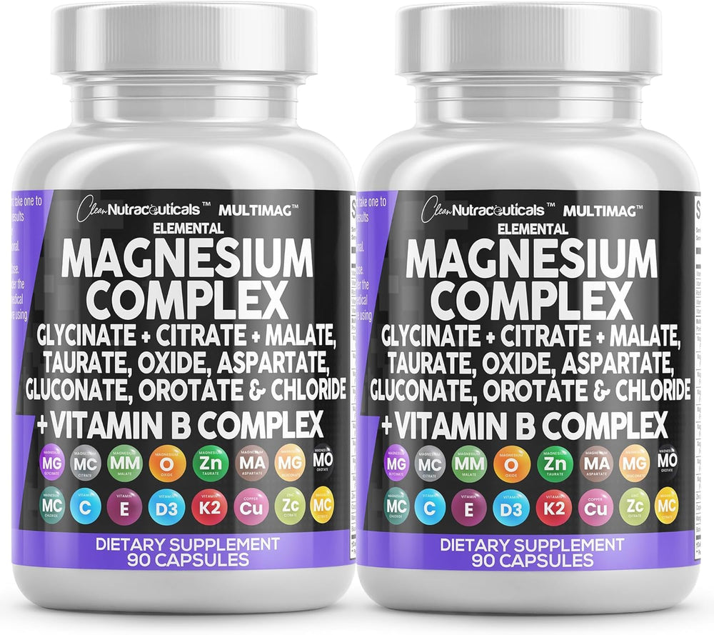 Clean Nutraceuticals MultiMag bottle front view showcasing the all-in-one magnesium formula