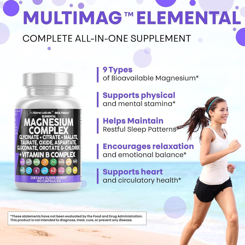 Serving scene suggests easy daily routine with magnesium complex