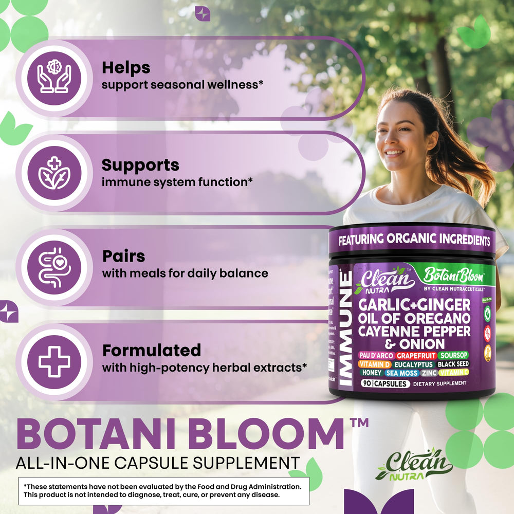 Clean Nutraceuticals soursop capsule for gentle detox and vitality.