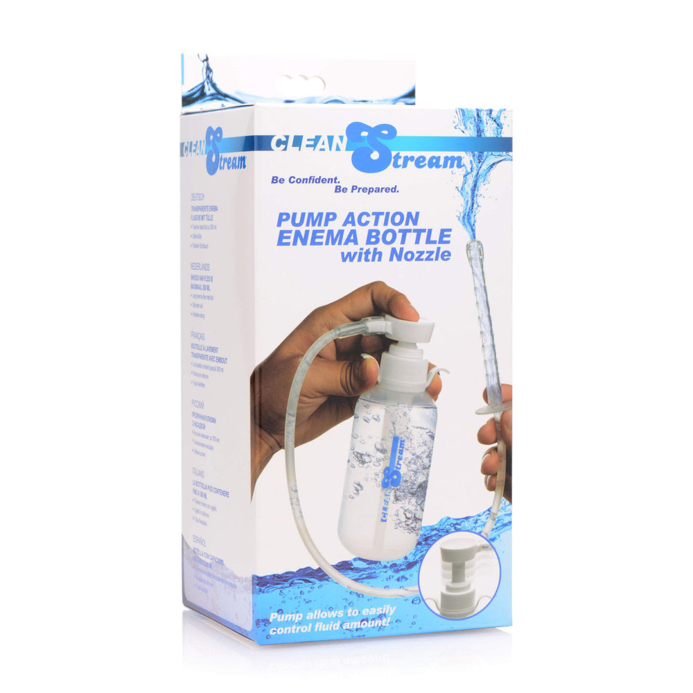 Cleanstream self-cleansing douche system emphasizing hygienic design