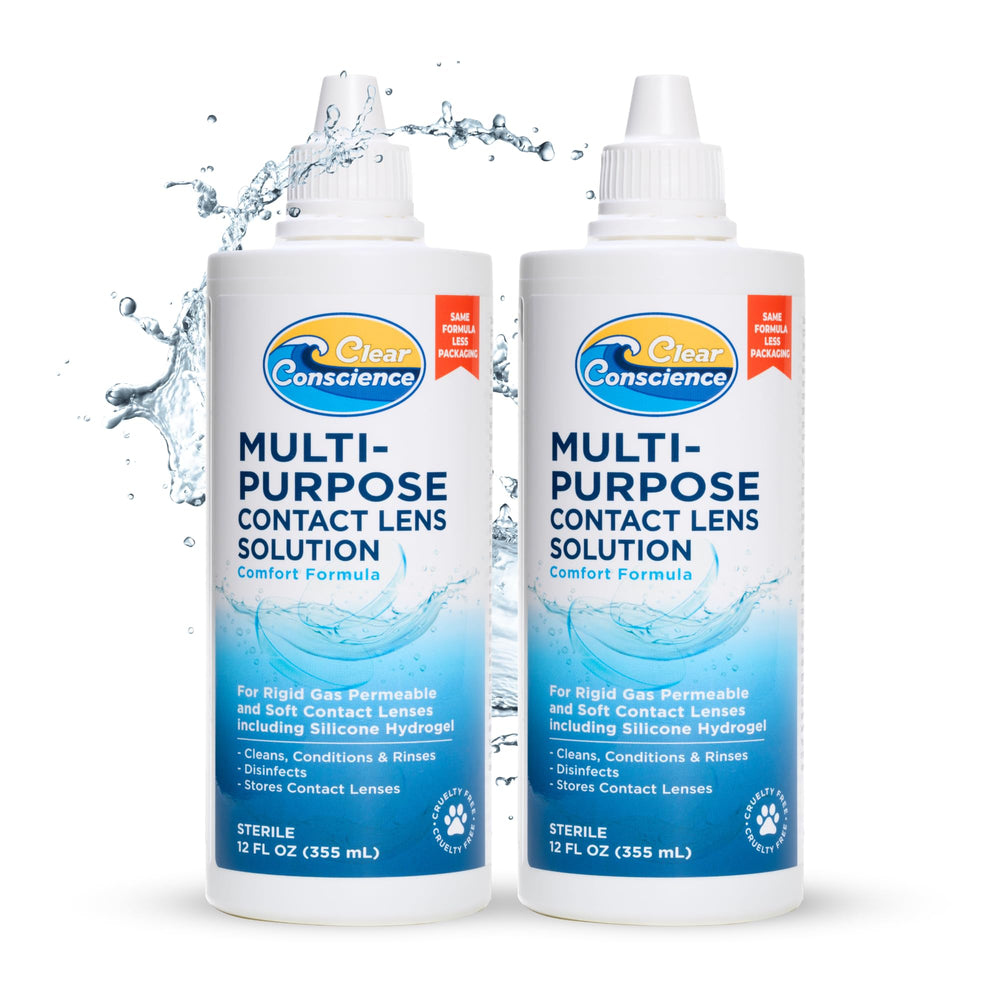 Clear Conscience 12oz bottle front view for clean, cruelty-free care.