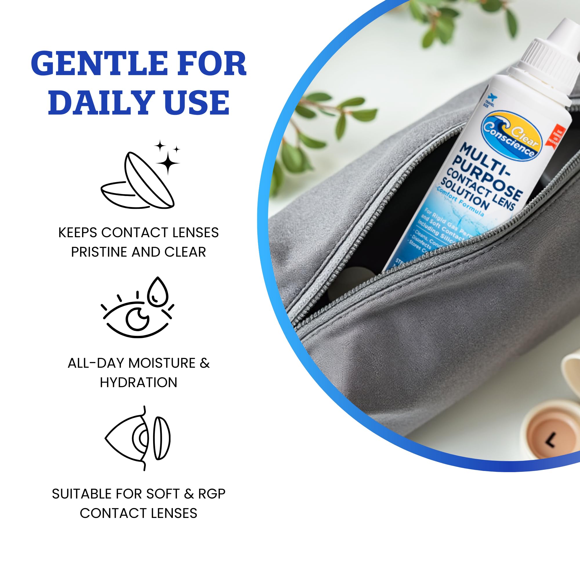 Clear Conscience: enjuague de lentes para una limpieza eficaz