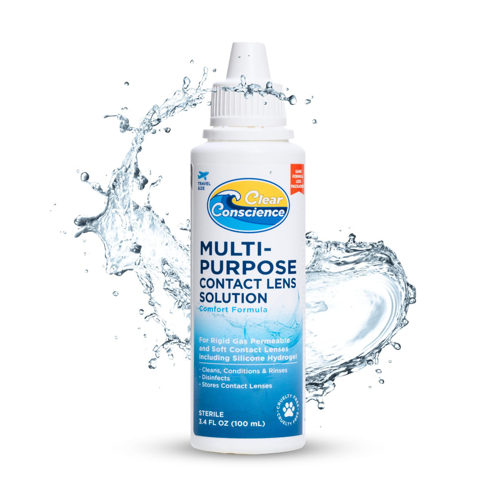 Clear Conscience: solución de lentes de contacto en formato de viaje para llevar