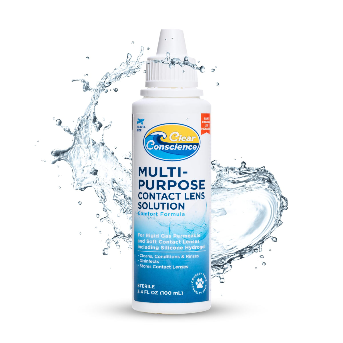 Clear Conscience: solución de lentes de contacto en formato de viaje para llevar