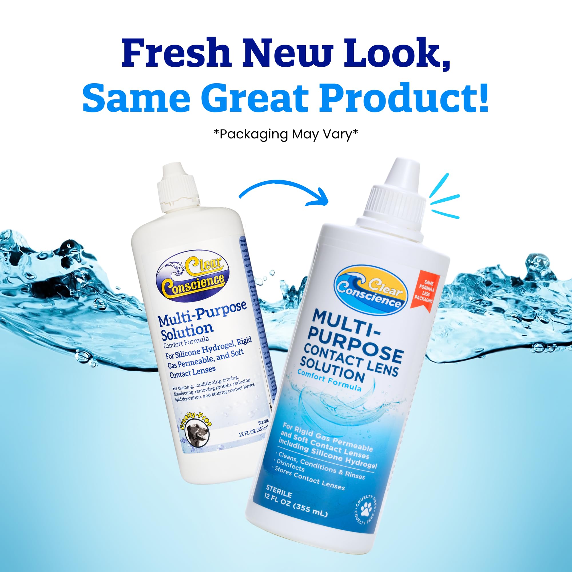 Clear Conscience vegan, cruelty-free formula supporting ethical eye care.