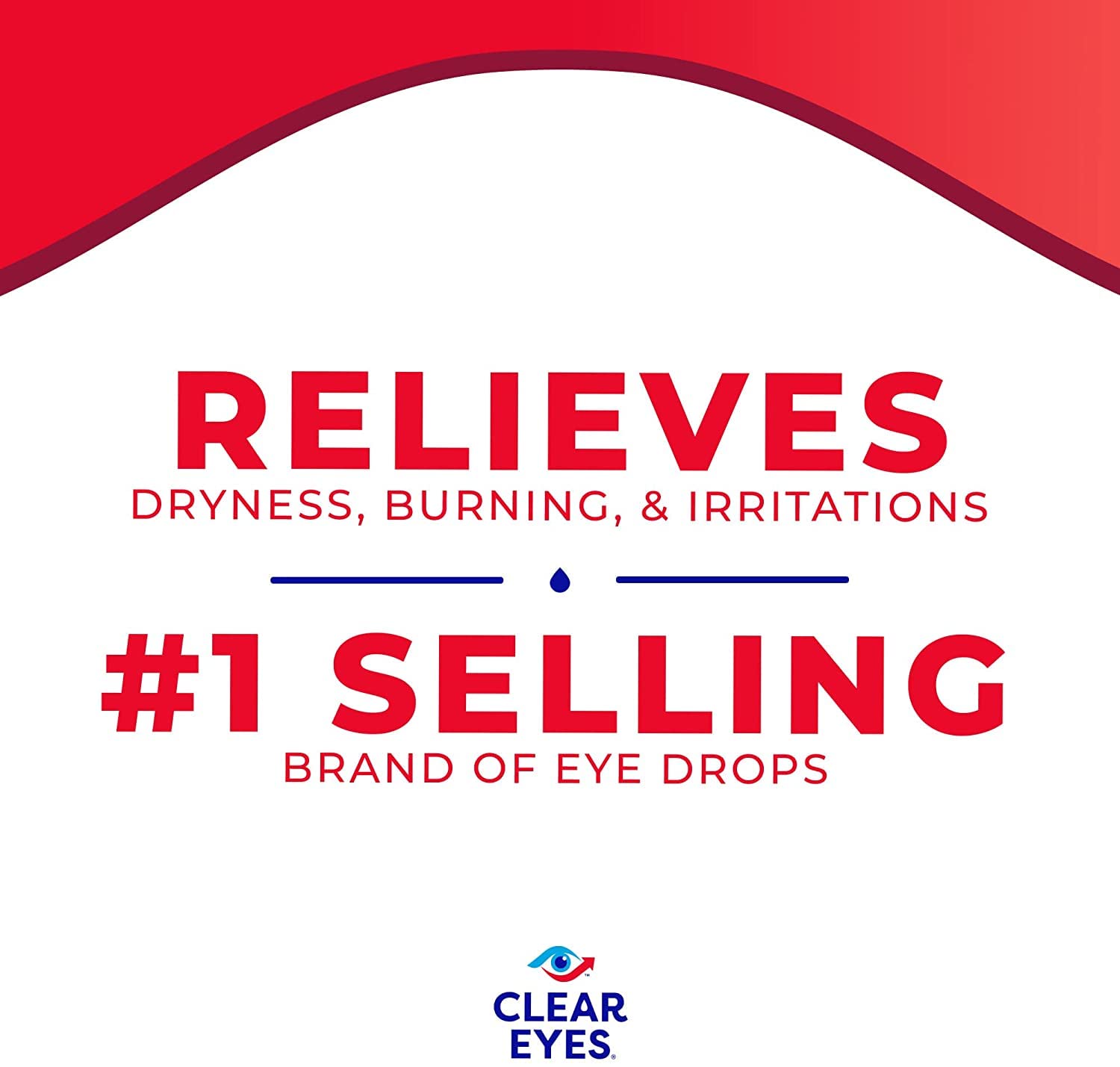 Clear Eyes dropper bottle closeup highlighting precise dosing