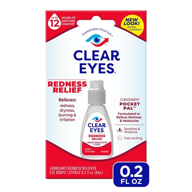 Clear Eyes redness relief formula visual suggesting refreshed eyes