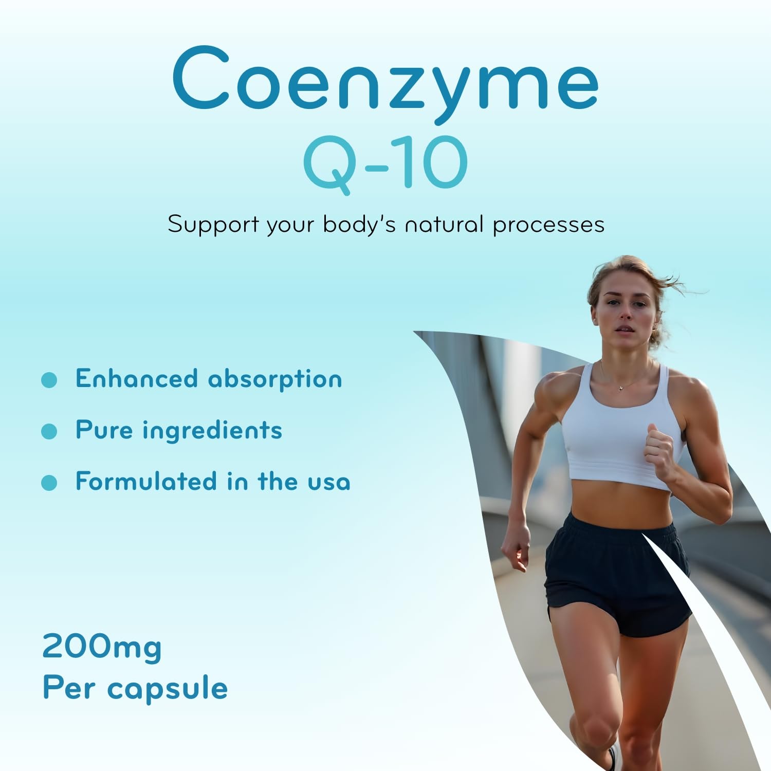 Unopened CoQ10 bottle in protective packaging for long shelf life
