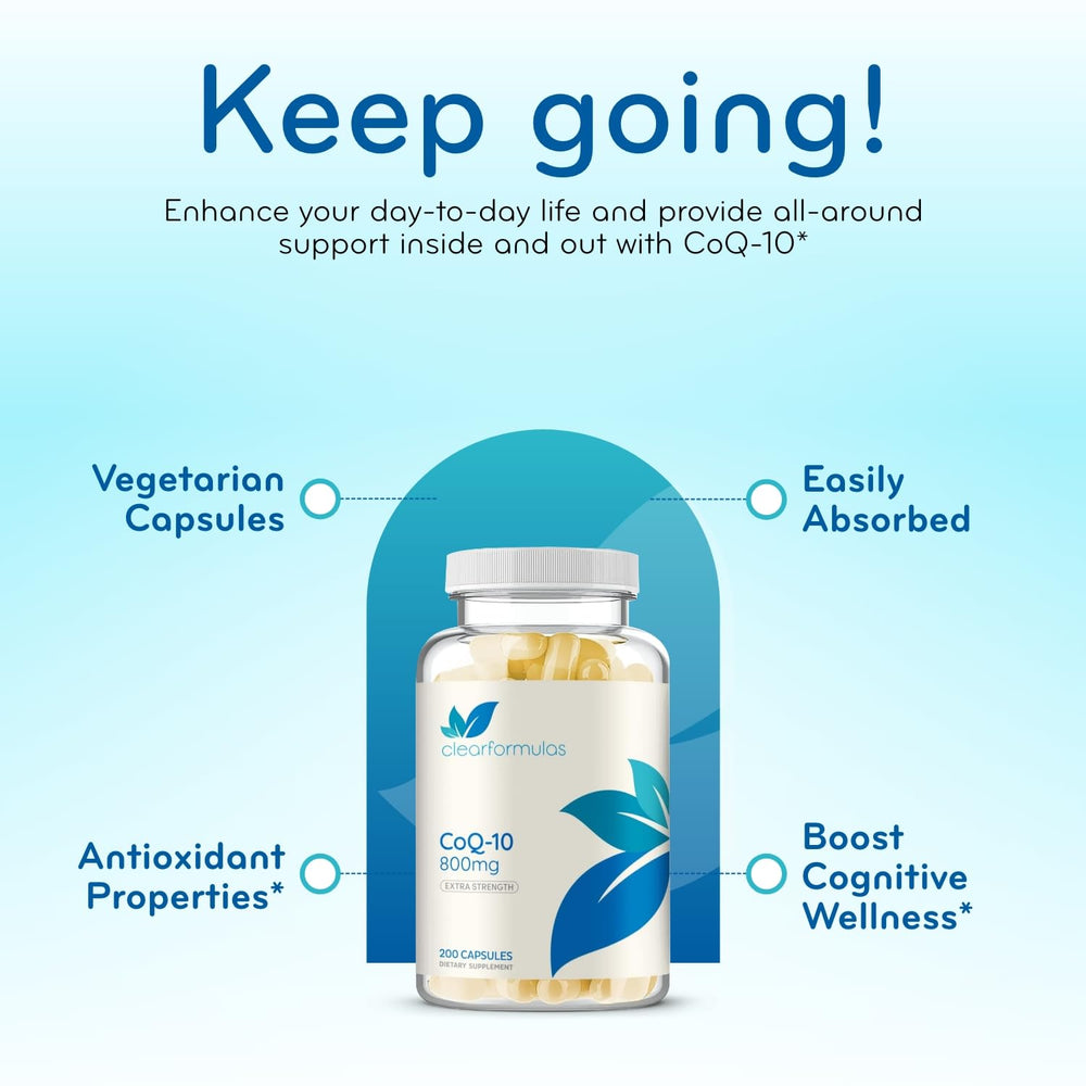 Clear Formulas CoQ10 high stability bottle demonstrates reliable potency