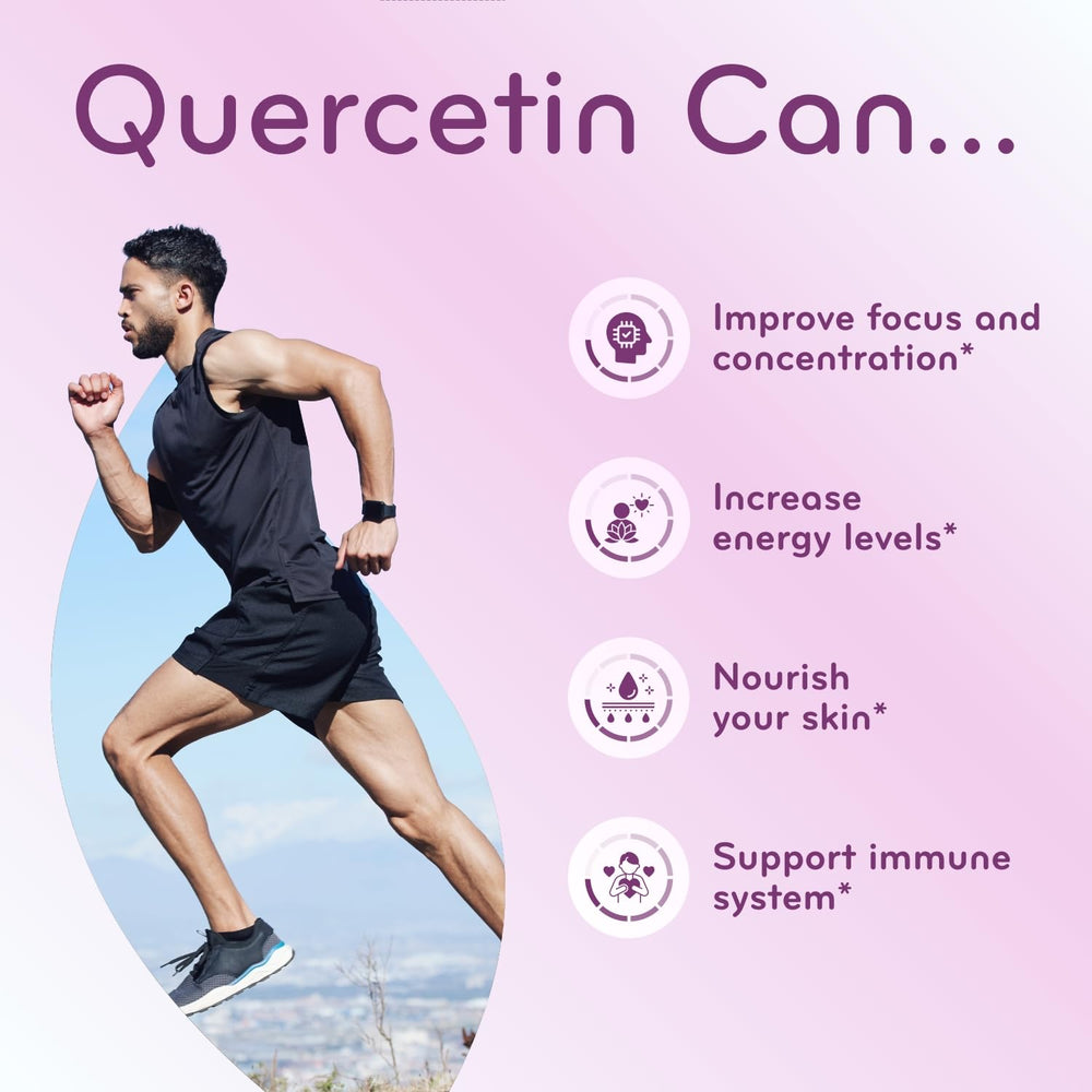 Ingredients panel of Clear Formulas quercetin supplement.