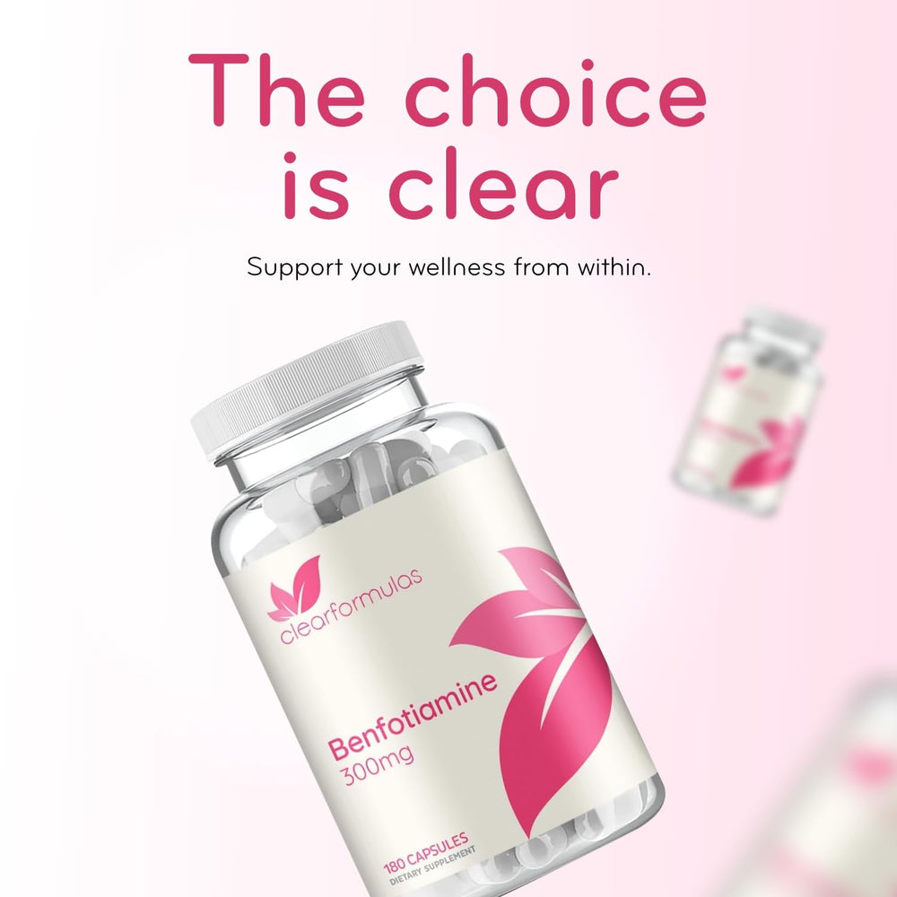 Clear Formulas bottle shows precise 300mg serving for easy dosing.