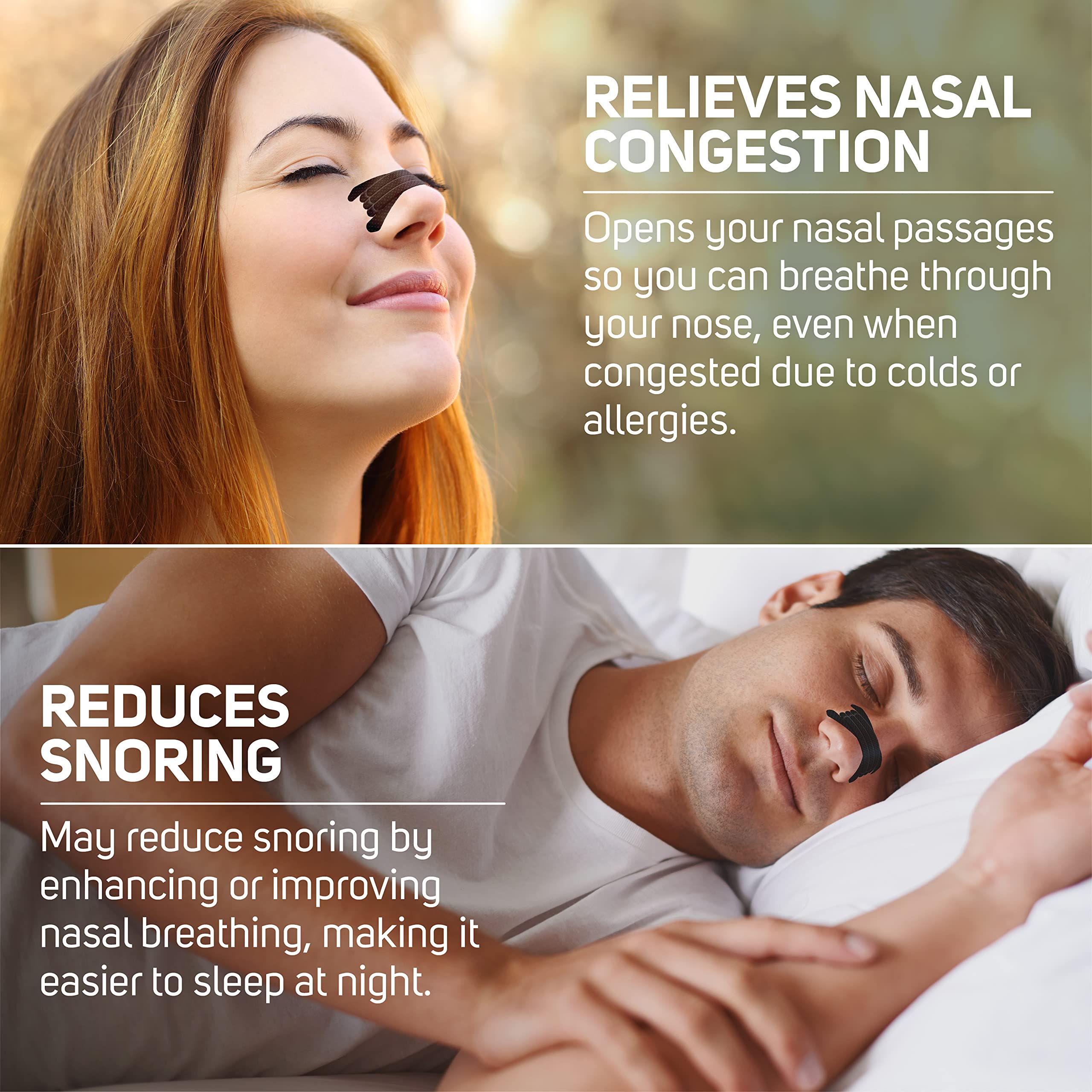 Clear Passage nasal strips suitable for everyday use and daytime comfort