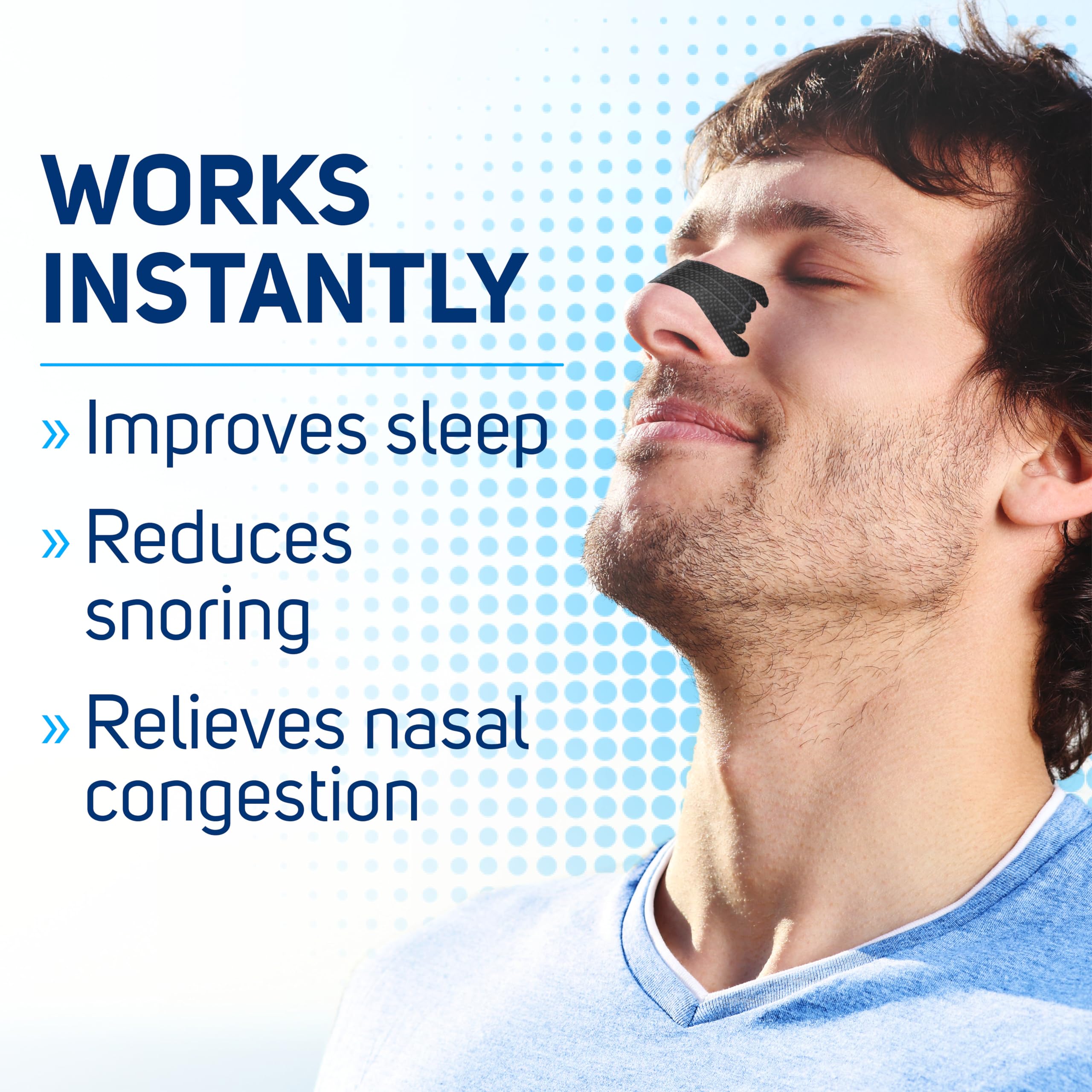 Clear Passage nasal strip providing fast relief from congestion due to cold or allergy