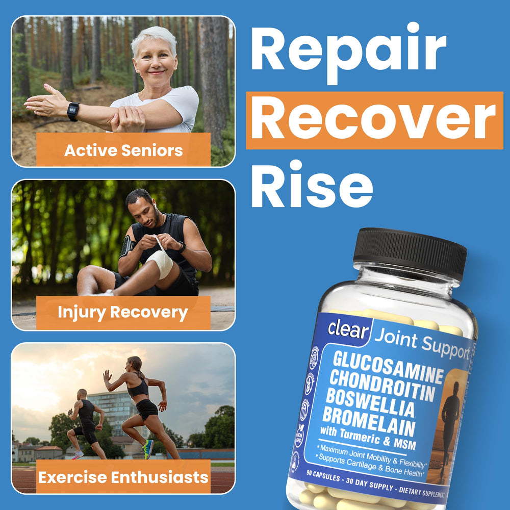 Clear Probiotics packaging on shelf conveying trusted joint support.