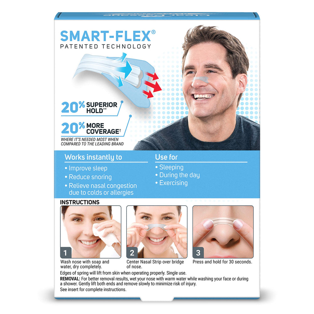 Clear Passage nasal strip sensitive-skin emphasizes gentle hold for delicate skin
