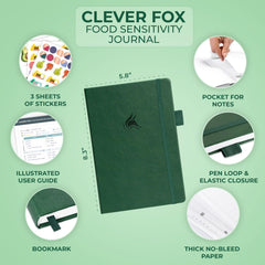 Clever Fox eco-leather binding provides sturdy daily logging companion