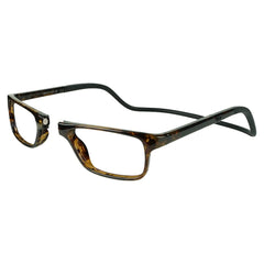 Clic magnetic reading glasses front connection showing quick access and security