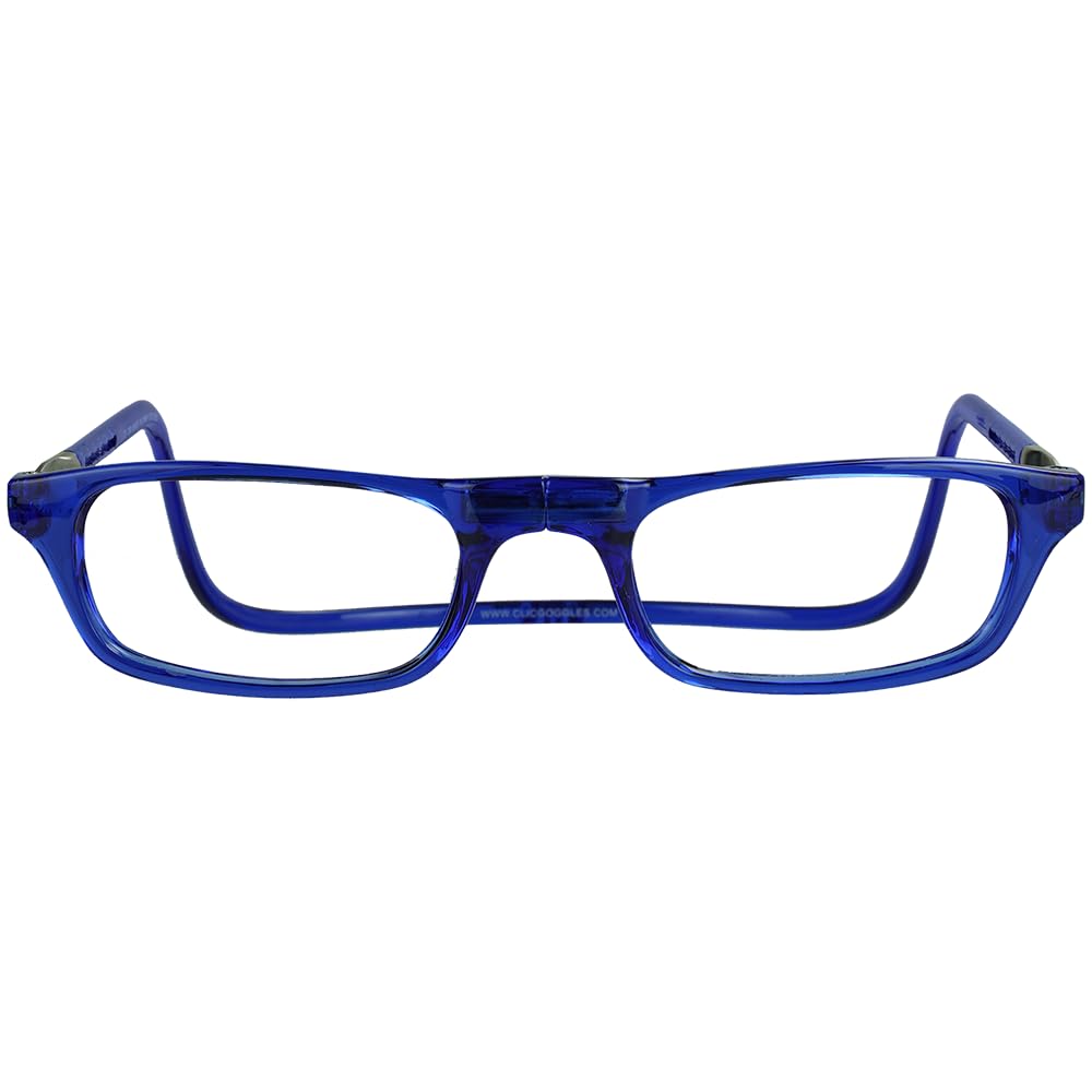 Clic permanent rigid headband keeps glasses handy around the neck when not in use.