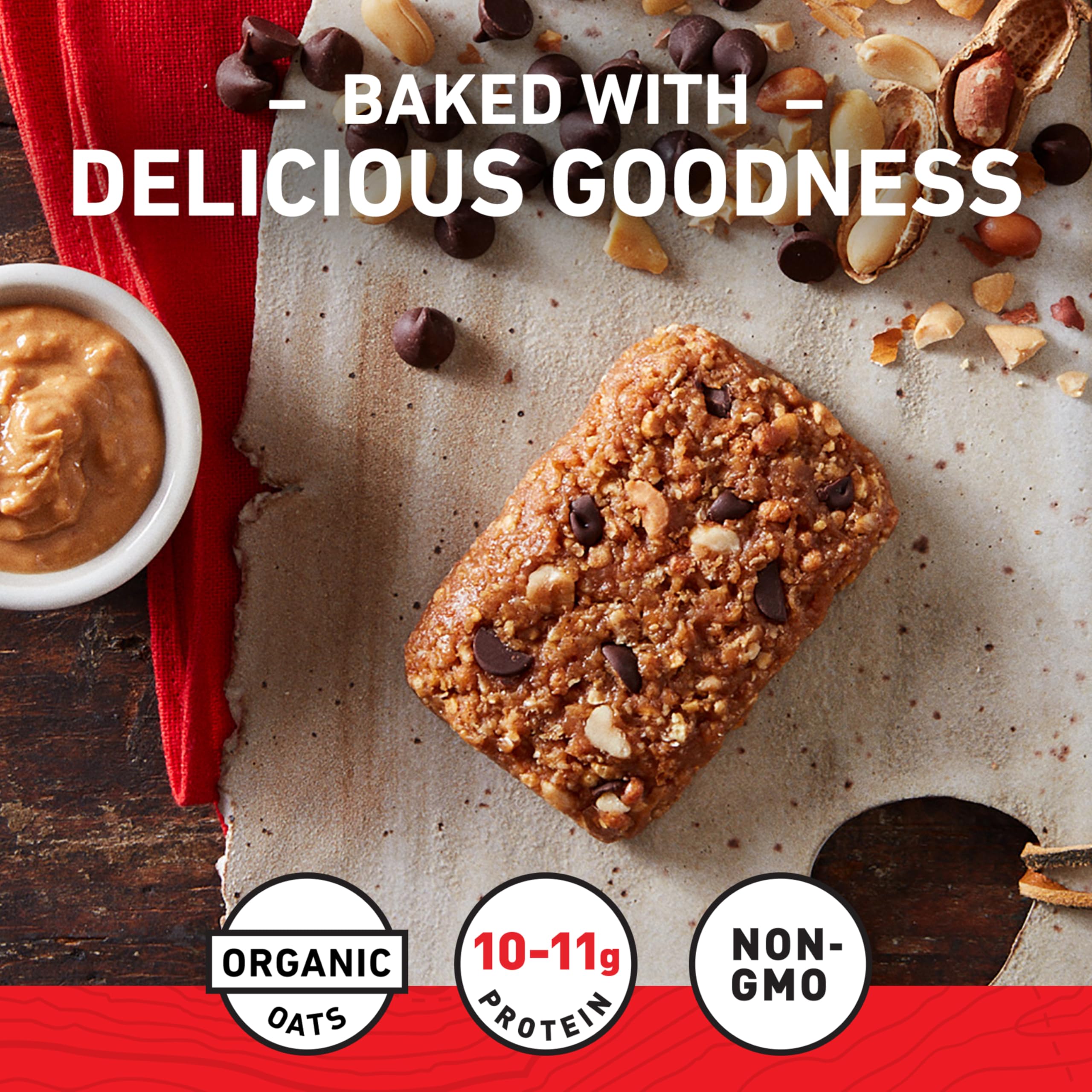 CLIF BAR Blueberry Almond Crisp bar shows blueberries and almond crunch.