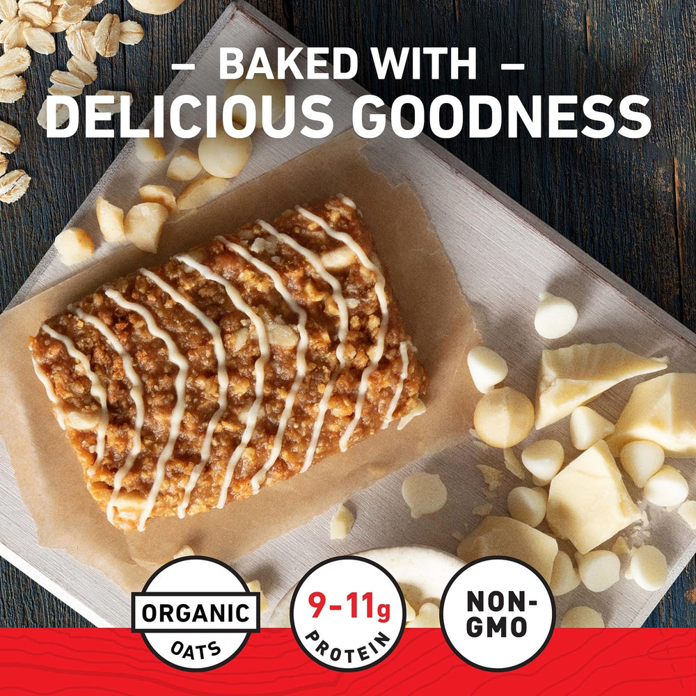 CLIF Bar creamy white chocolate swirls for a satisfying bite