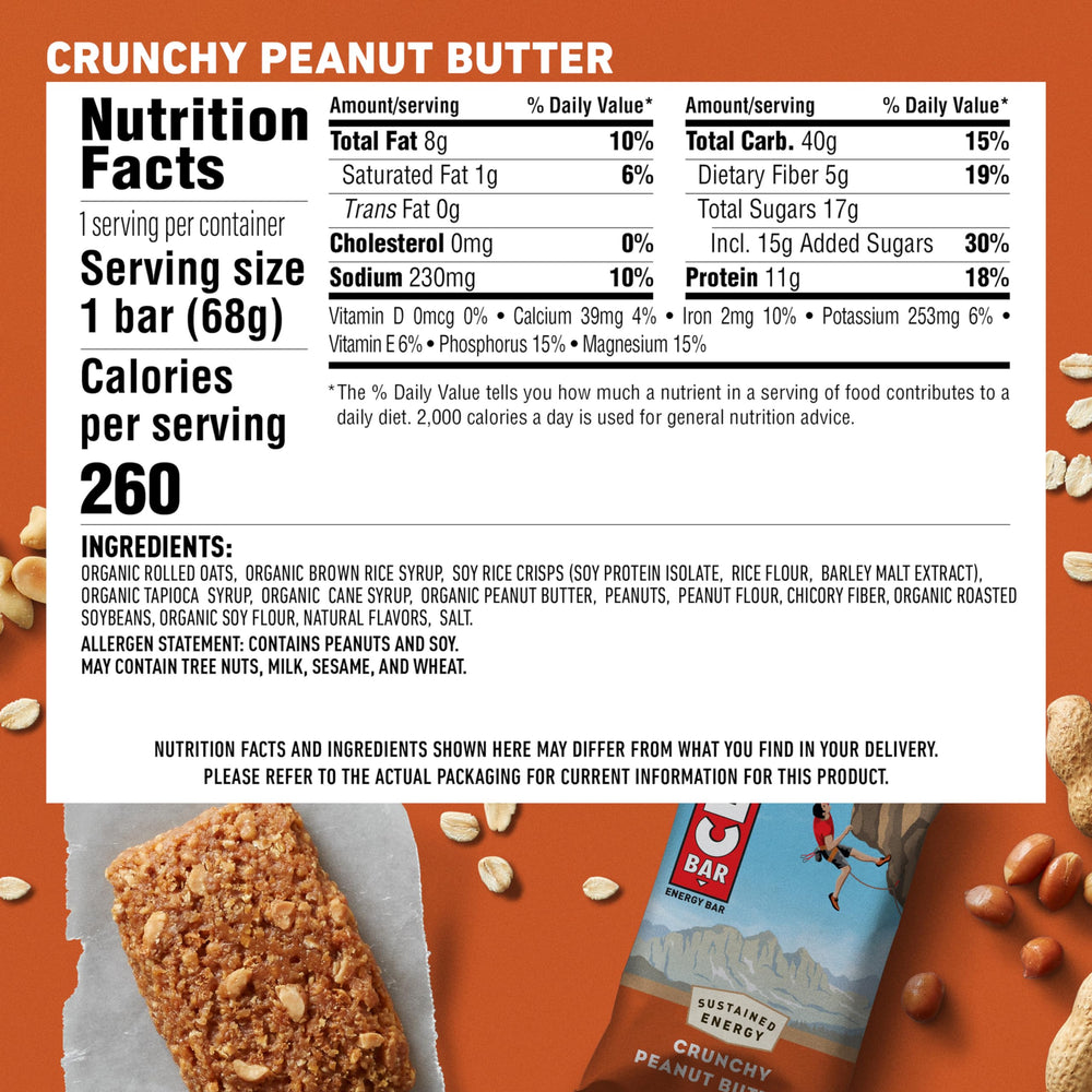 CLIF Bar Non-GMO plant-based ingredients close-up for clean fueling.