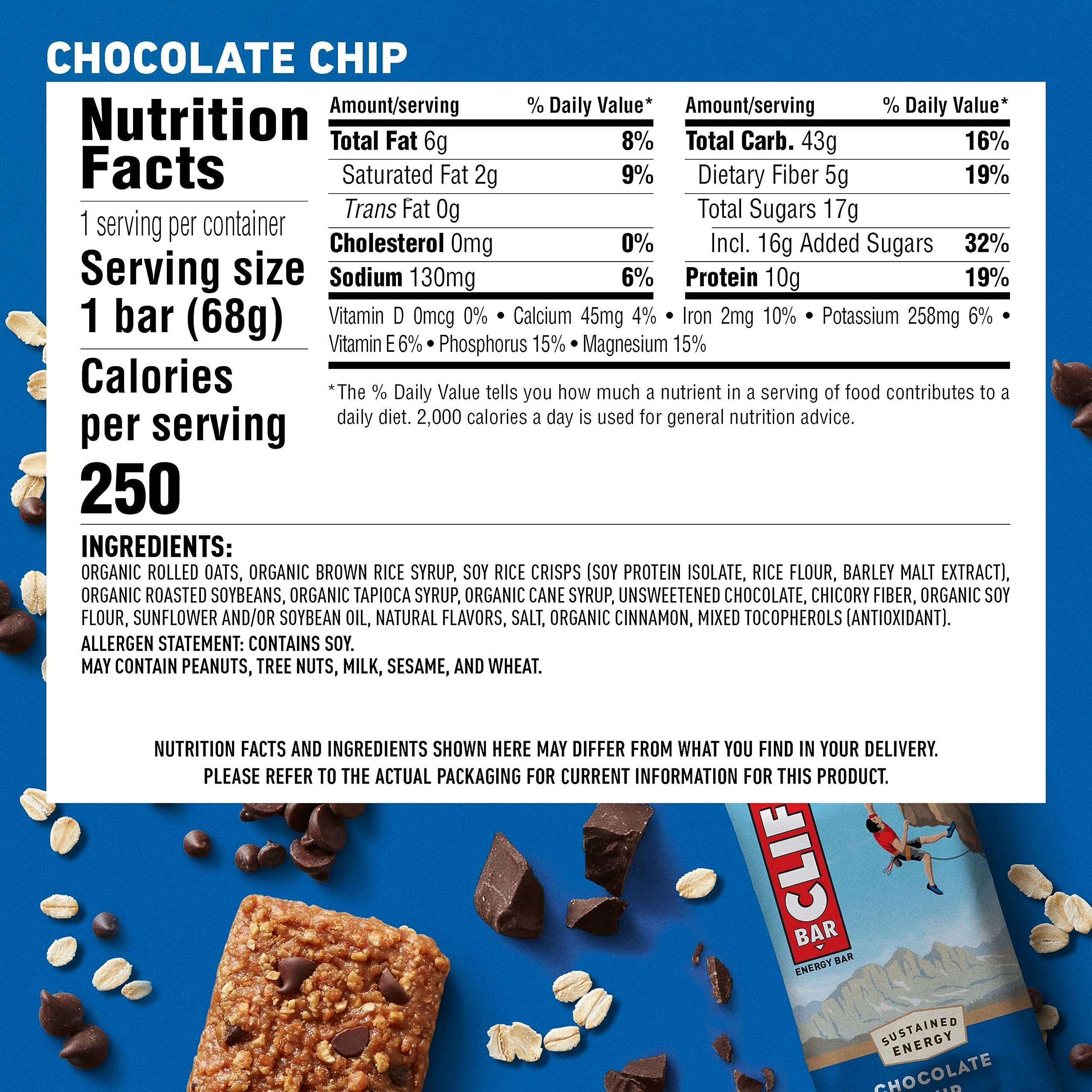 CLIF Bar organic oats ingredient focus for wholesome energy