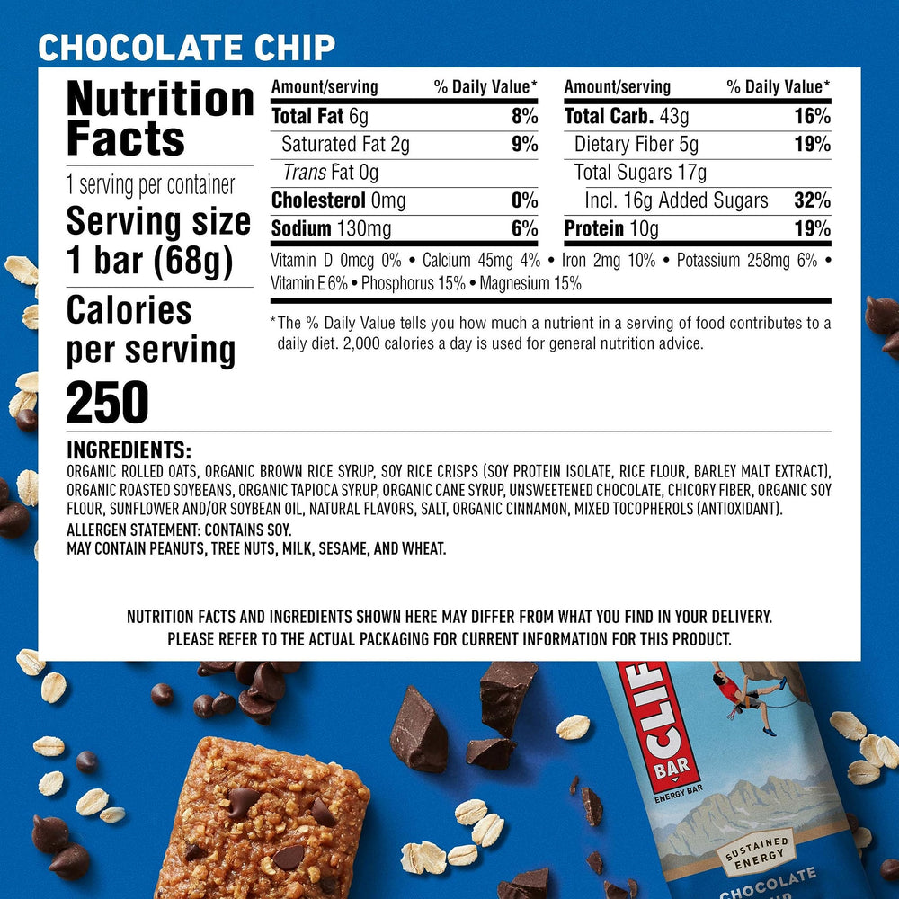 CLIF Bar organic oats ingredient focus for wholesome energy