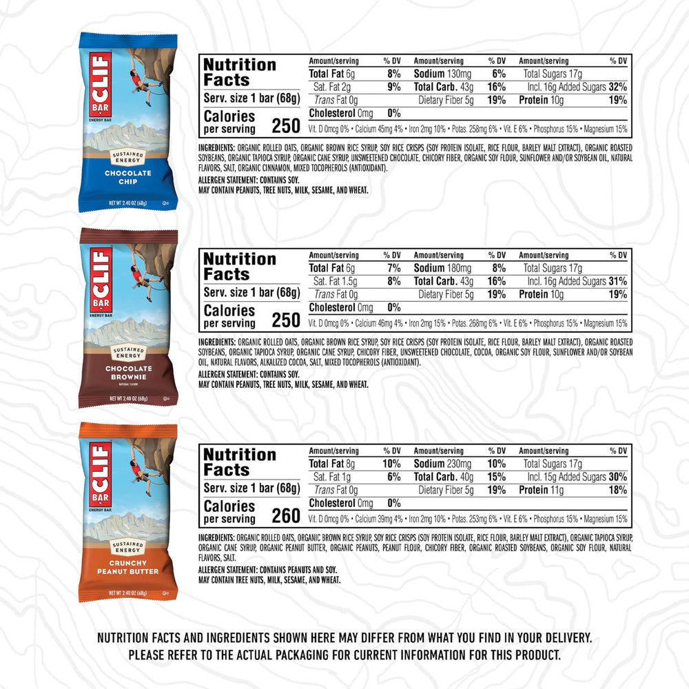 CLIF Bar organic rolled oats close-up emphasizes clean ingredients