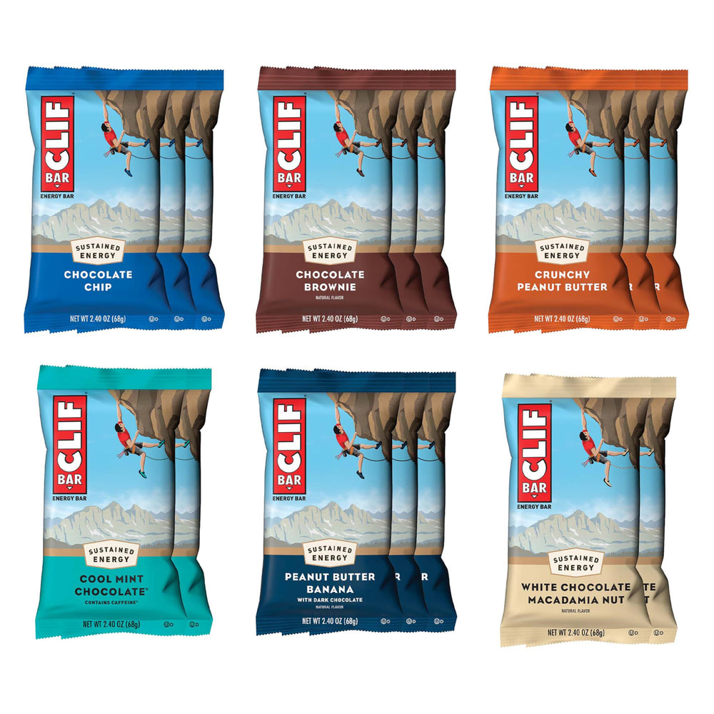 CLIF BAR variety pack chocolate chip – on-the-go energy for workouts