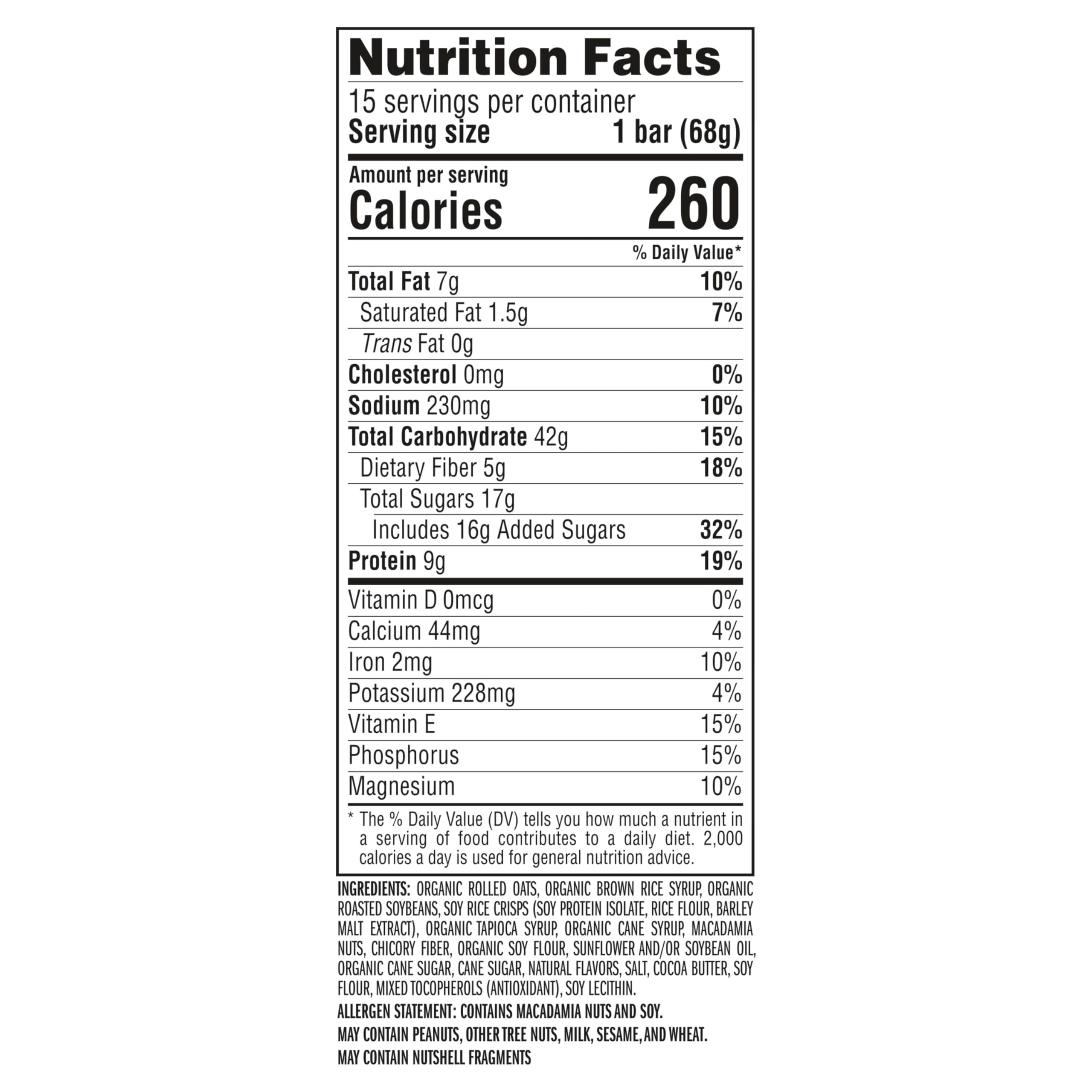 CLIF Bar 15-pack box close-up highlighting packaging and texture