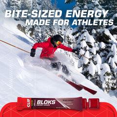 CLIF BLOKS caffeine content around 60–70 mg per serving for workouts