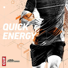 Close-up of Clif Bloks Orange Energy Chews wrapper and texture.