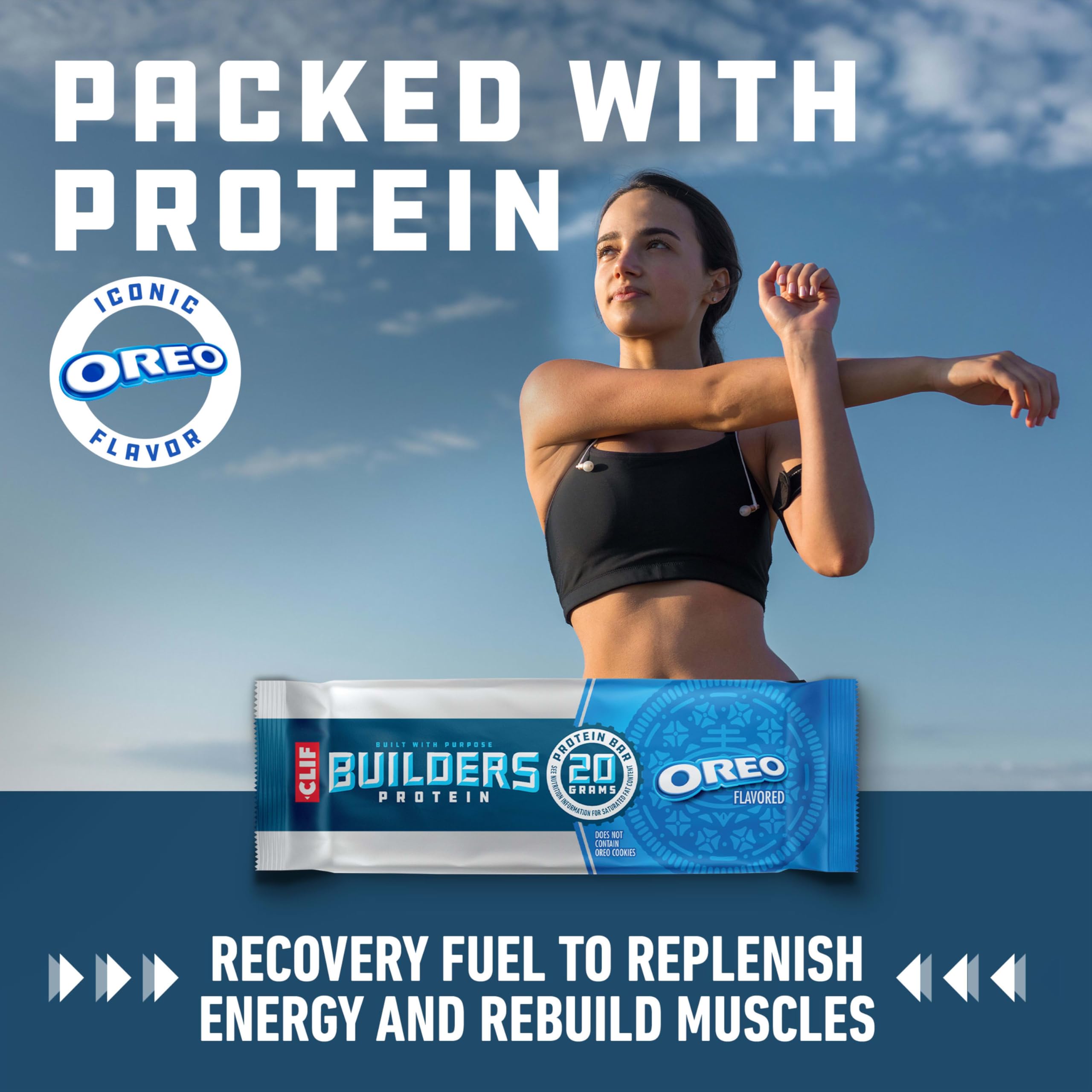 CLIF BUILDERS OREO-Bar gluten-free ingredient note for dietary needs