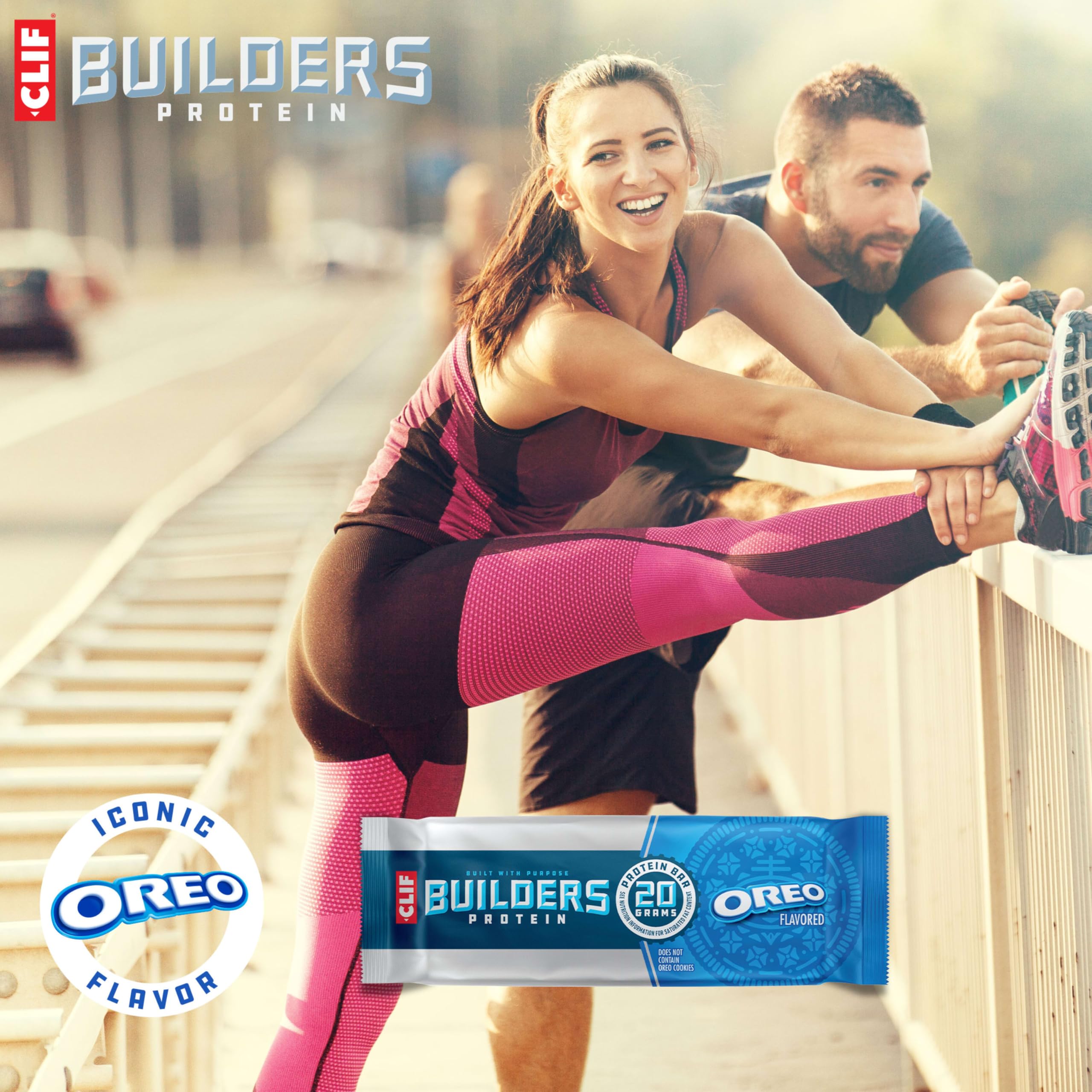 CLIF BUILDERS OREO-Bar low glycemic index focus for steady energy