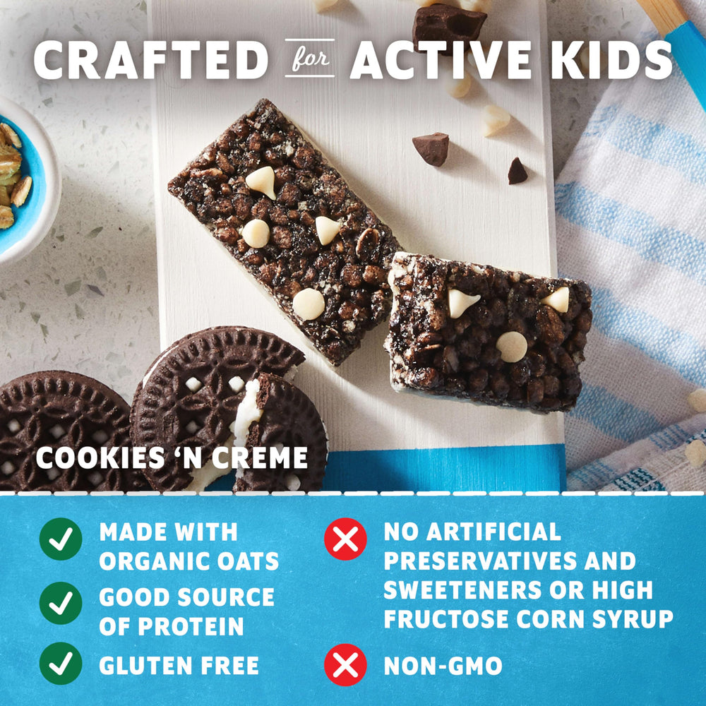 Gluten-free symbol visible on Zbar Protein Cookies 'N Creme wrapper.