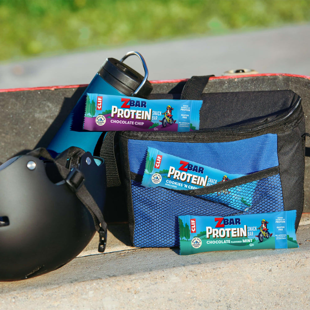 Clif Kid Zbar Protein gluten-free bar made with organic oats.