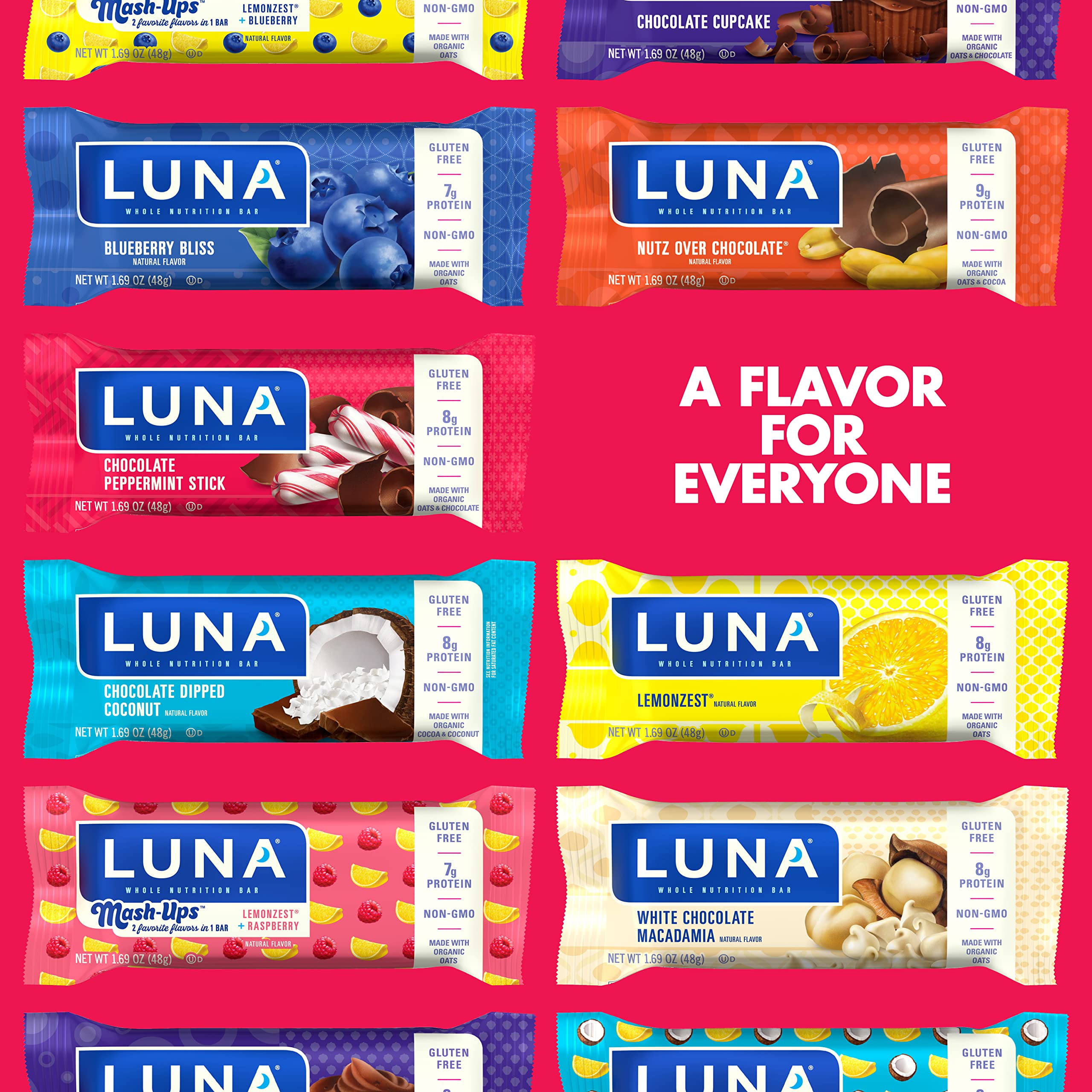 Post-workout LUNA Bar served with fruit and water.