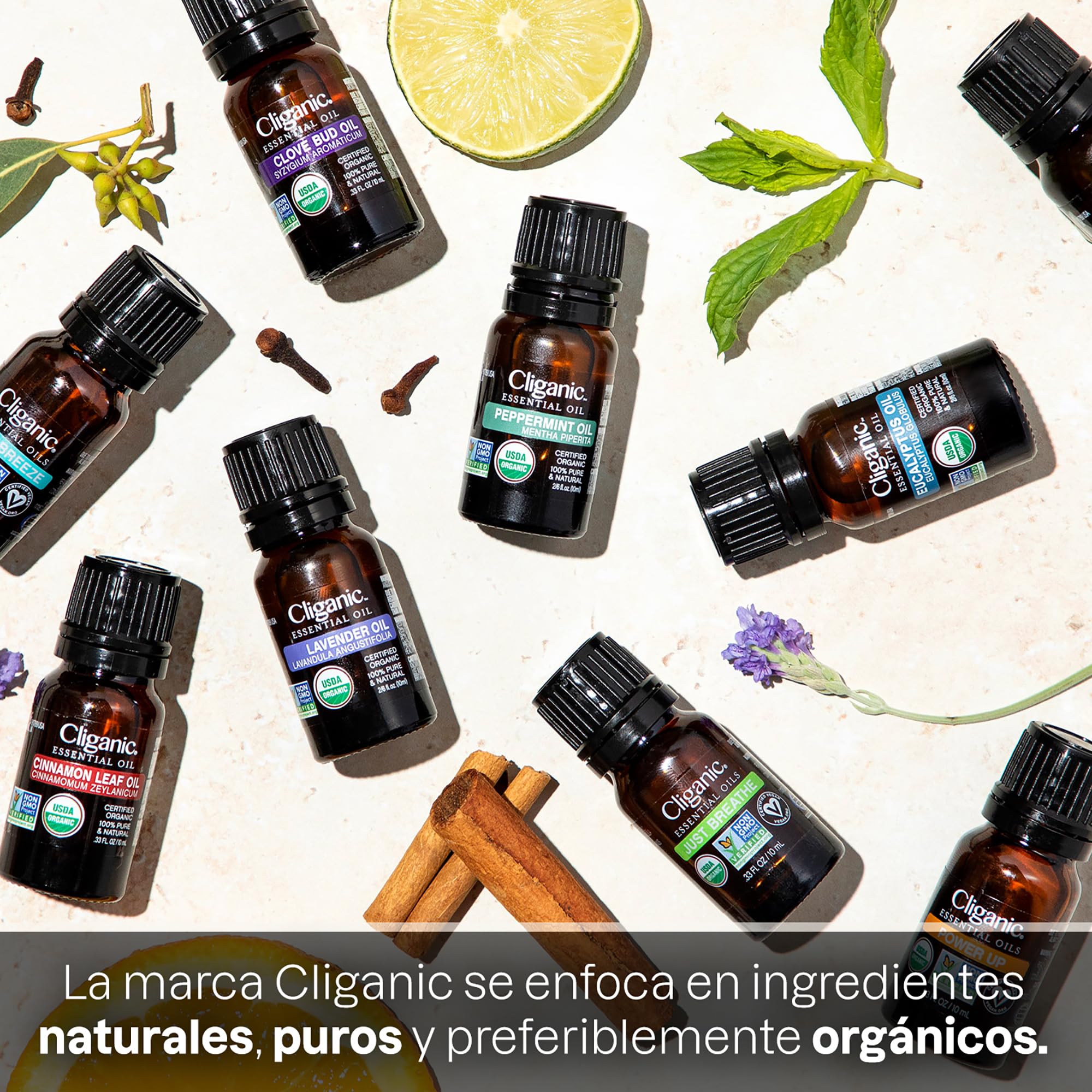 Cliganic Aceite de Canela para masaje suave, diluido.