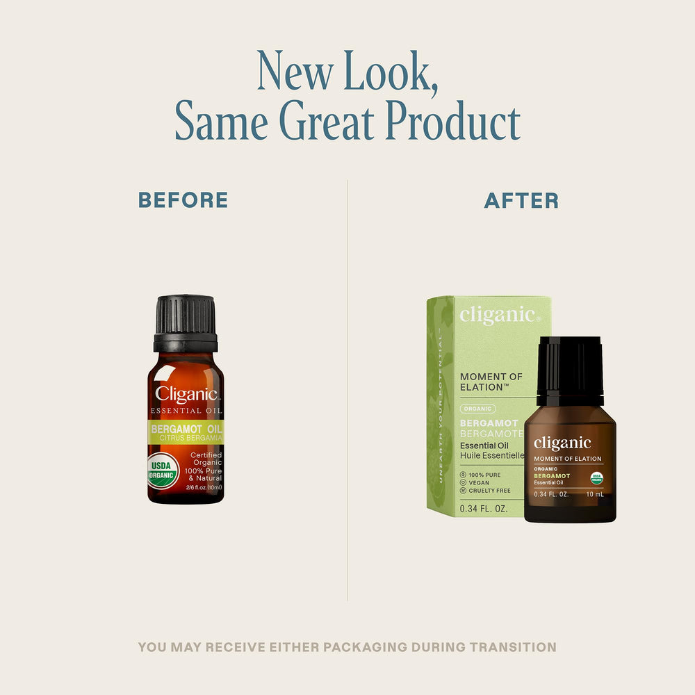 Cliganic Bergamota: envase orgánico, opción pura para uso sin aditivos.