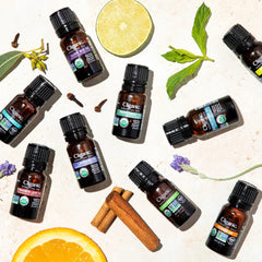 Cliganic Lemon Oil in diffuser for uplifting mood and fresh fragrance.
