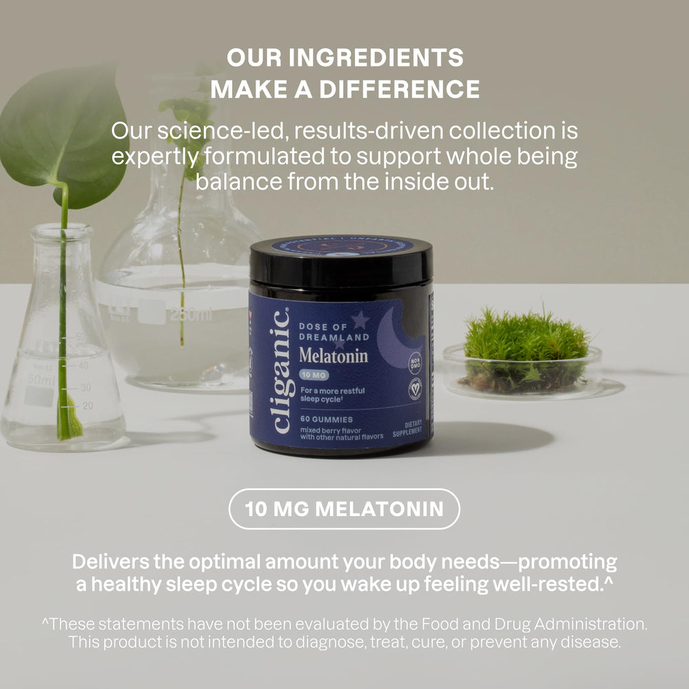 Cliganic Melatonin Gummies brand logo for trust and quality