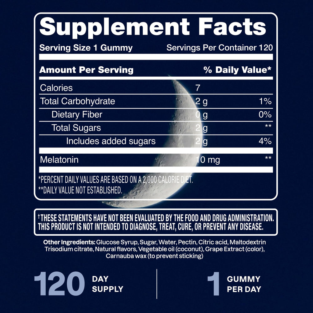 Cliganic Melatonin Gummies pouring shot emphasizing daily use