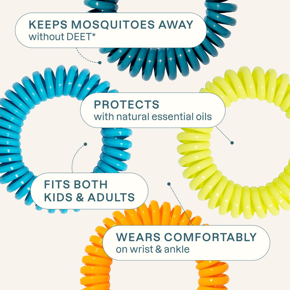Cliganic mosquito bracelets DEET-free with plant-based ingredients.