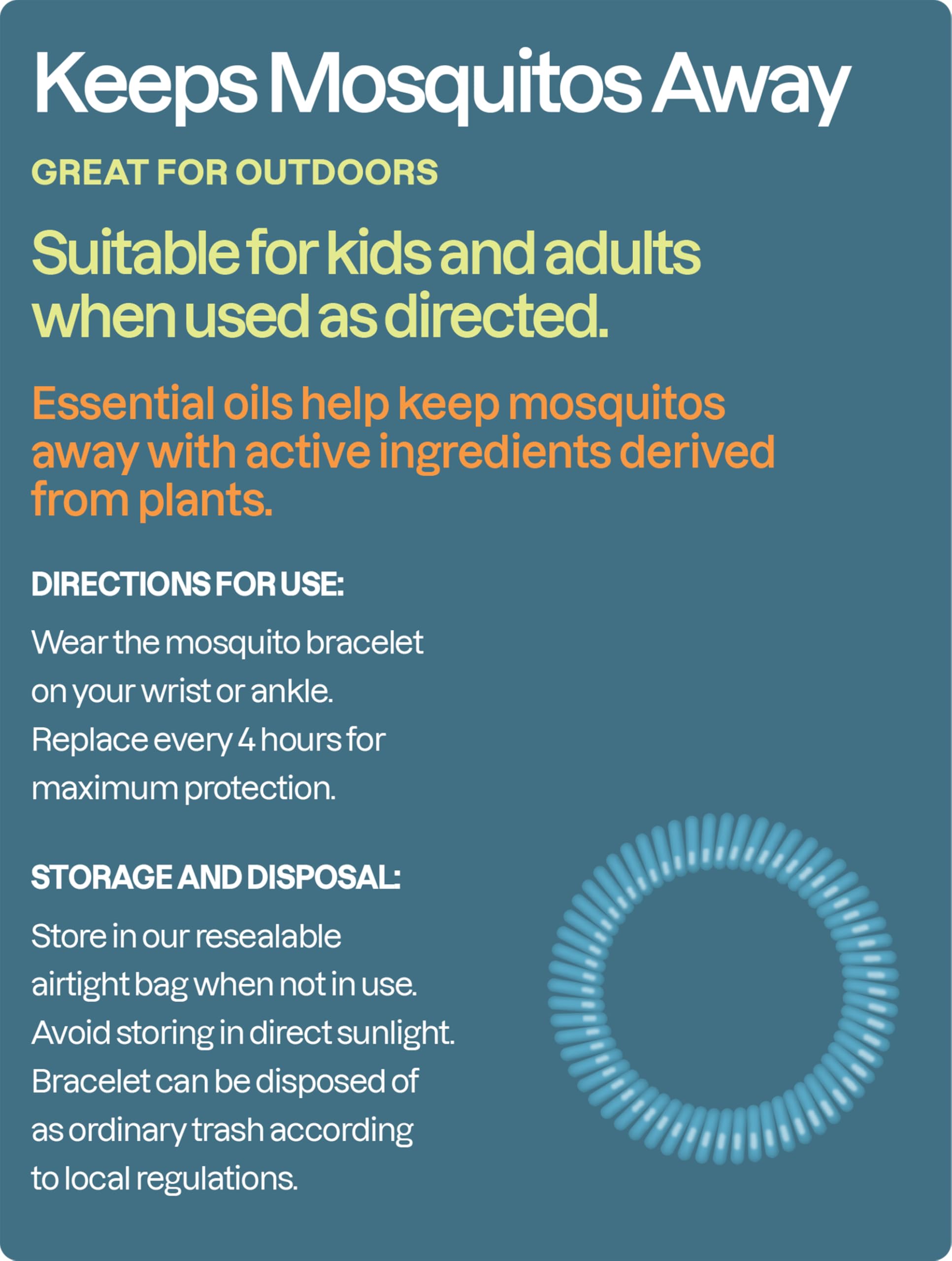 Cliganic mosquito bracelets travel-friendly, lightweight protection on the go.