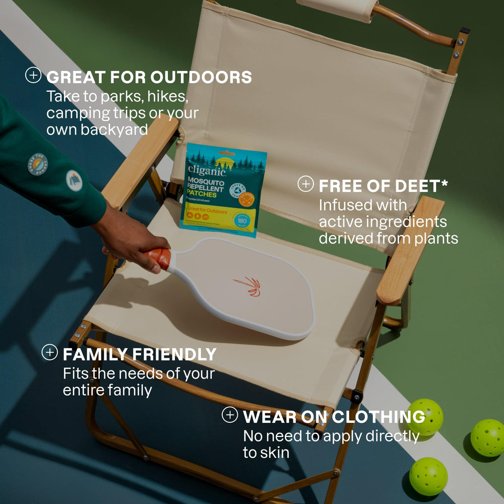 Cliganic Mosquito Repellent Stickers ideal for camping and hiking trips