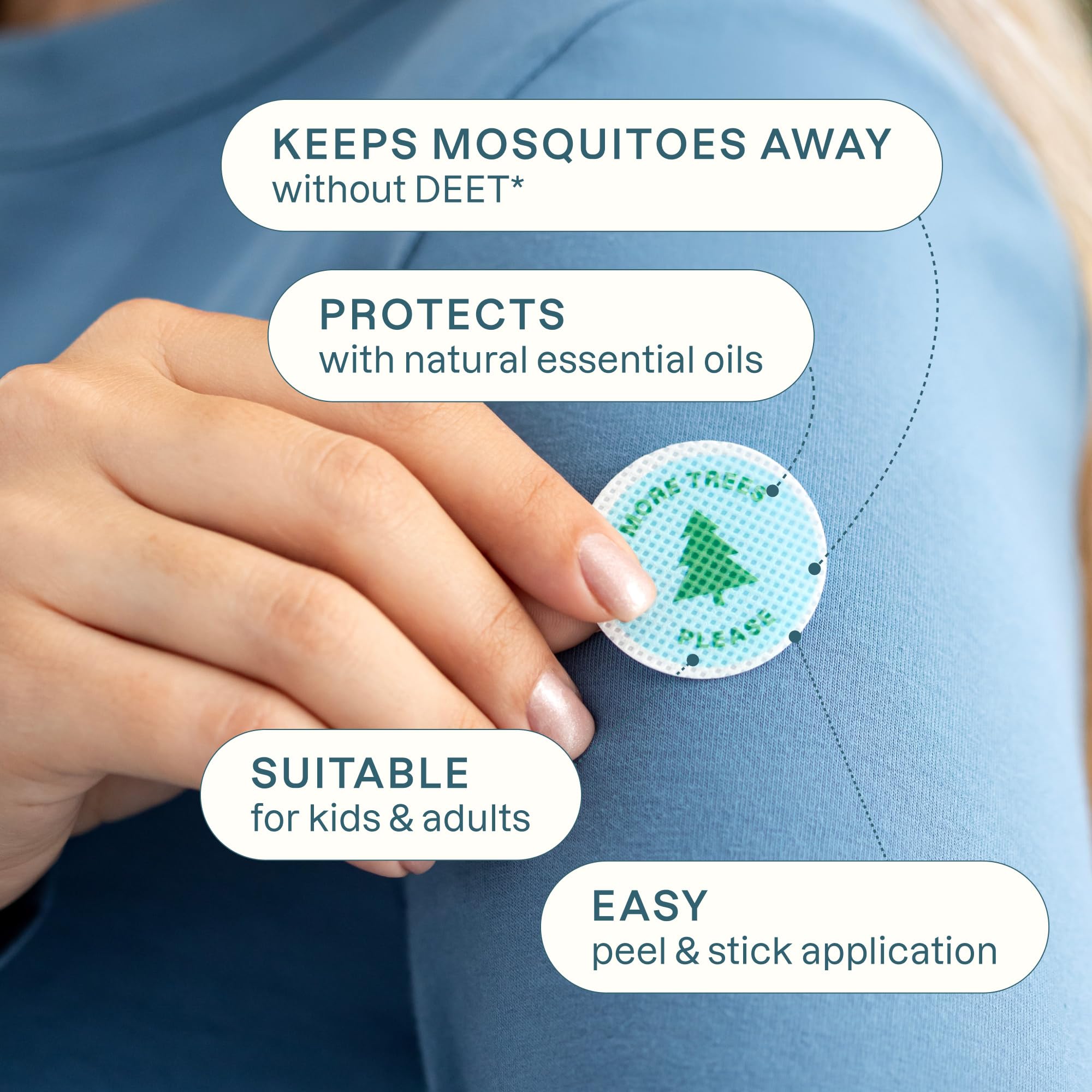 Cliganic Mosquito Repellent Stickers kid-friendly designs for family hikes and play