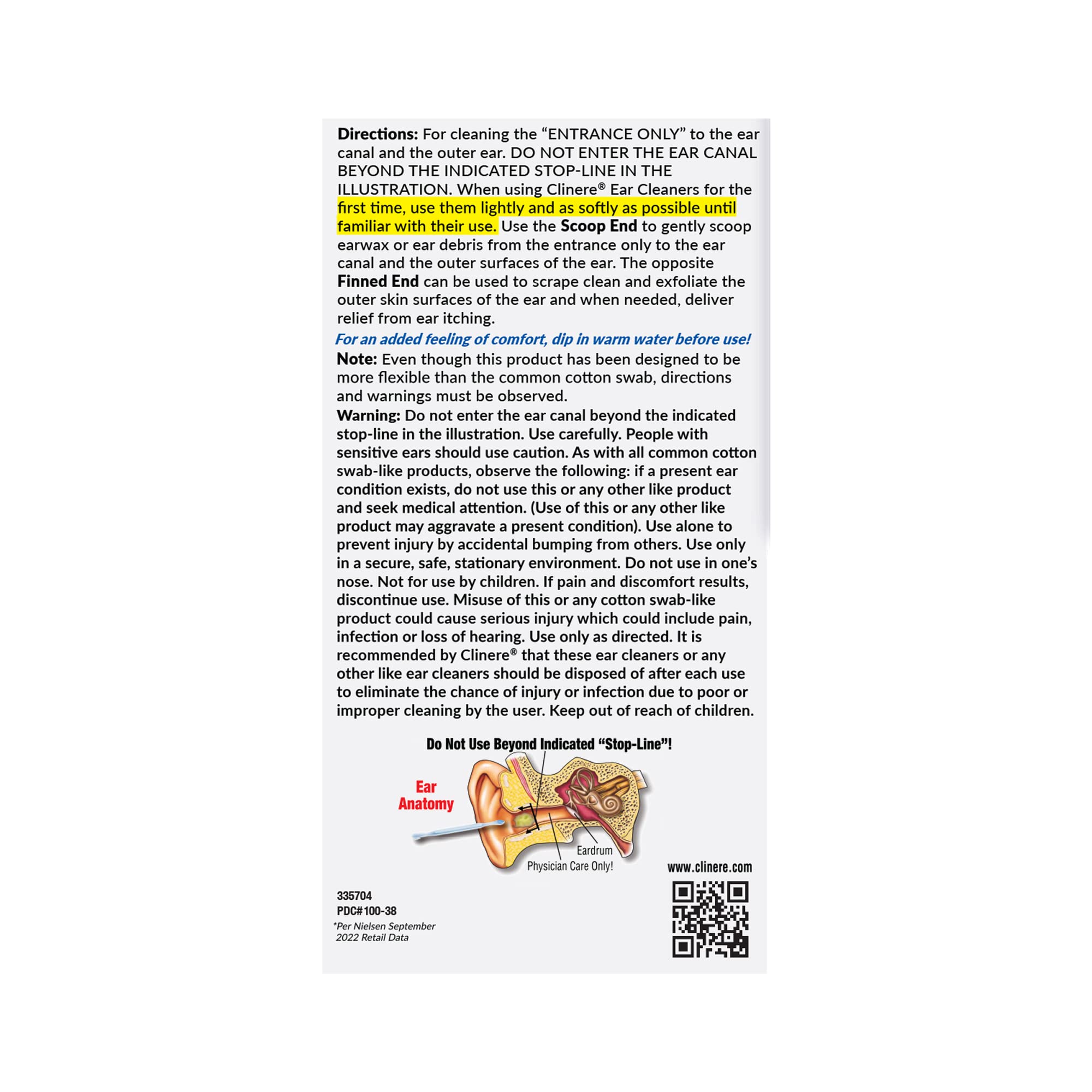 Clinere cleaning guide illustration for safe care